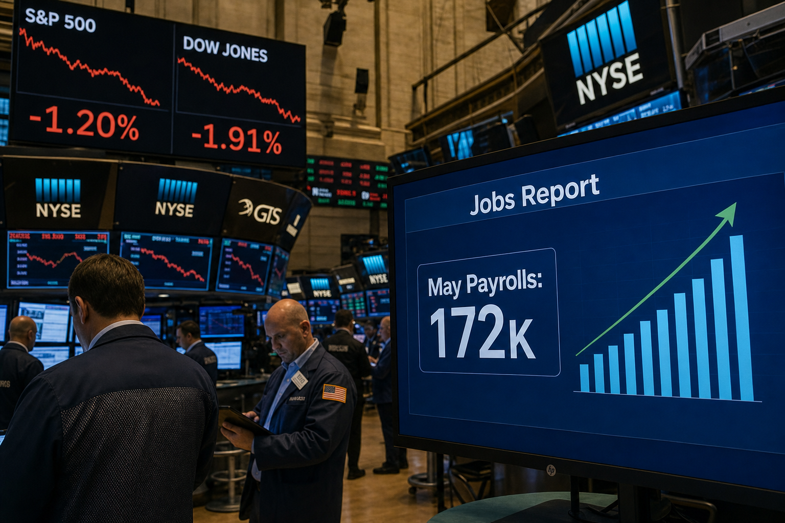 U.S. Adds 172,000 Jobs in May, Complicating Fed Rate-Cut Path